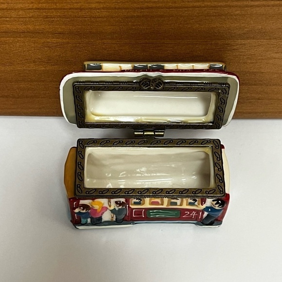 Powell & Hyde STS San Francisco Trolley Streetcar Porcelain Trinket Box Vintage - Picture 2 of 9